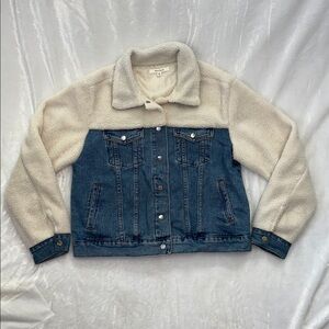 Pacsun Sherpa denim jean Trucker Jacket - S